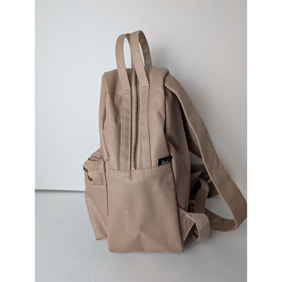 Herschel Womens Nova Metallic Tan Inner Pockets Nylon Mini Backpack - Picture 6 of 14